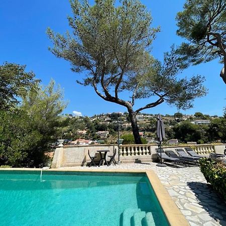 Studio En Bas De Villa Avec Piscine Proche Bord De Mer Cagnes-sur-Mer Exterior foto