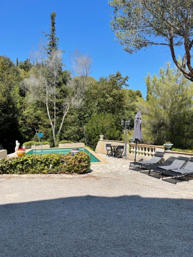 Studio En Bas De Villa Avec Piscine Proche Bord De Mer Cagnes-sur-Mer Exterior foto